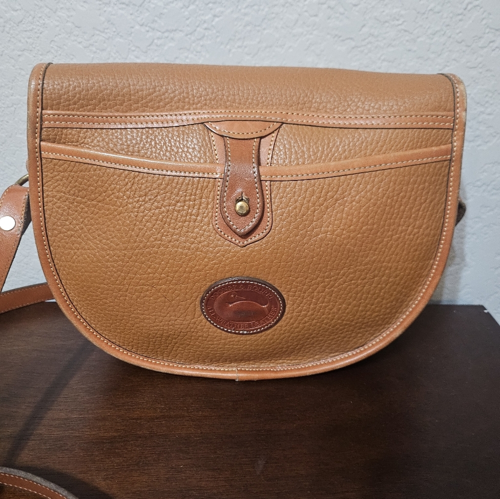 Vintage Dooney & Bourke Outback Loden Saddle Bag - Picture 2 of 6